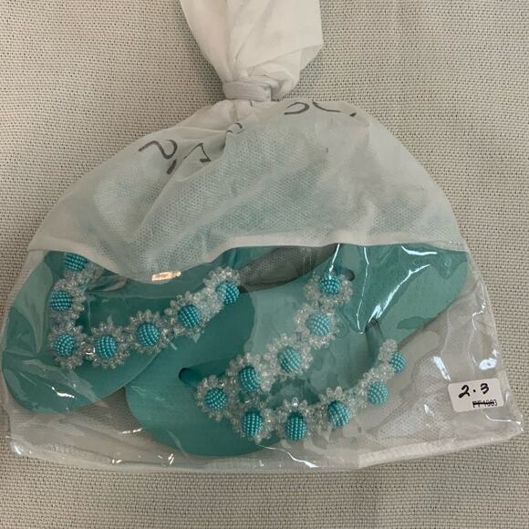 Planet Sea Aqua flip flops - Picture 1 of 2